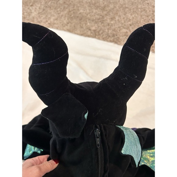 Disney Store Malificent Dragon Halloween Costume Kids 8/10T Black Purple - Picture 11 of 12